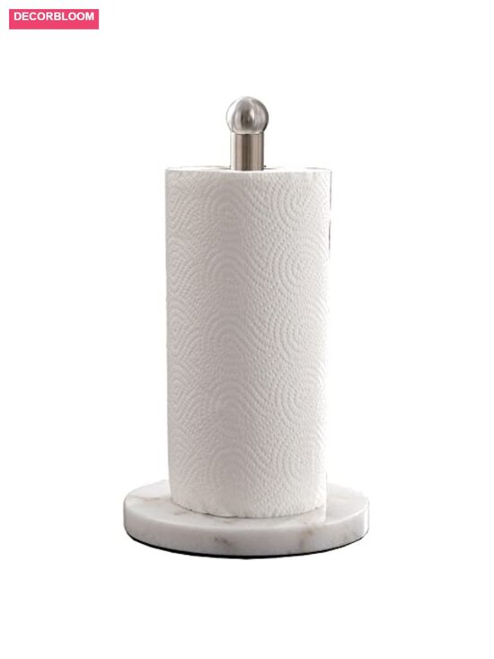 Other - Sturdy Marble Base Paper Towel Holder, Freestanding Countertop, One-Handed